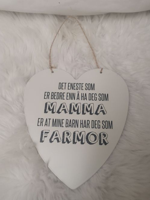Hovedbilde Metallskilt hjerte ...