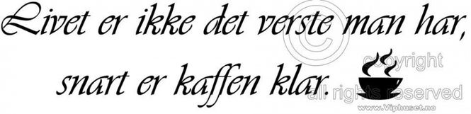Hovedbilde Livet er ikke det