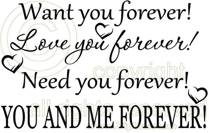 Hovedbilde Want you forever