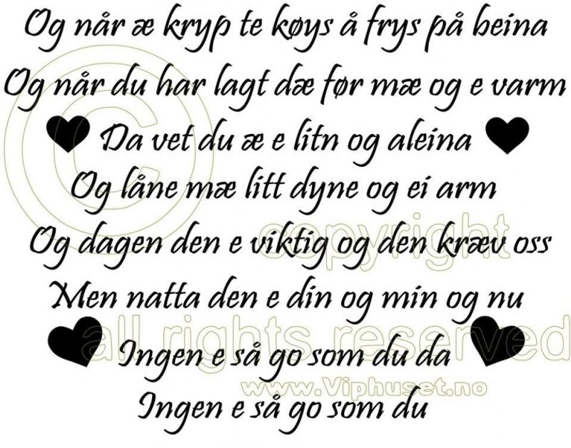 Og når æ kryp tell køys