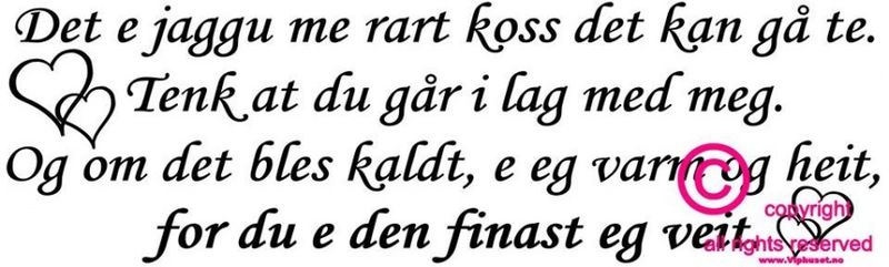 Det e jaggu me rart