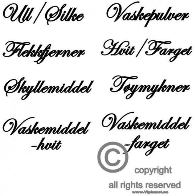 Hovedbilde Til vaskepulver o.l