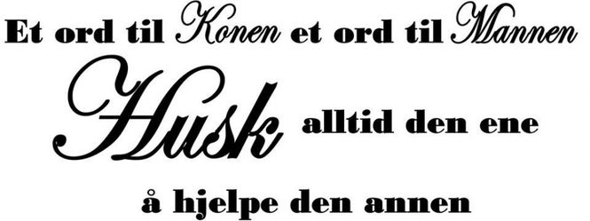 Hovedbilde Et ord til konen