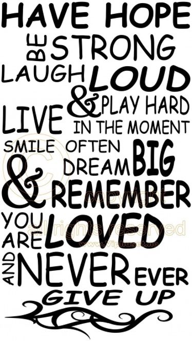 Hovedbilde Have hope , be strong 2