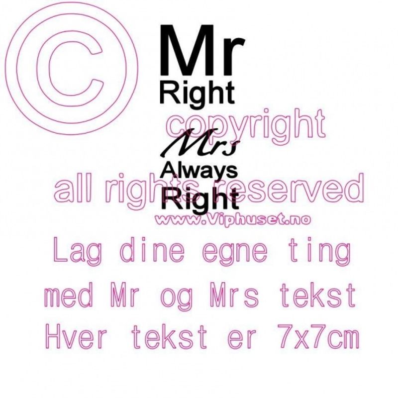 Lag selv Mr and Mrs