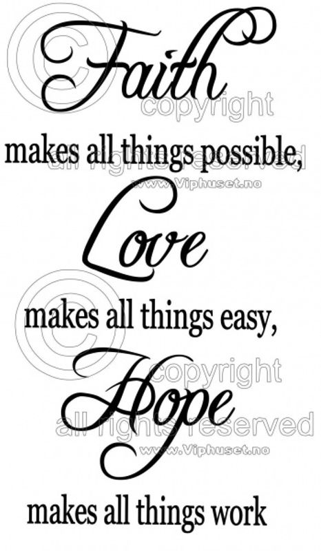 Faith Love Hope