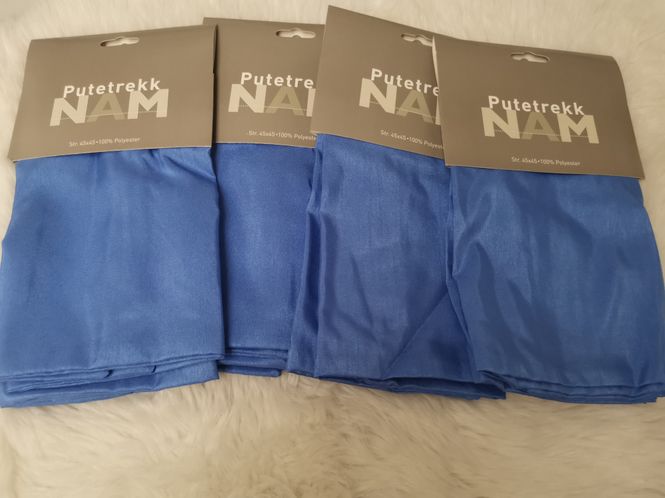 Hovedbilde Putetrekk 4 pk himmel blå