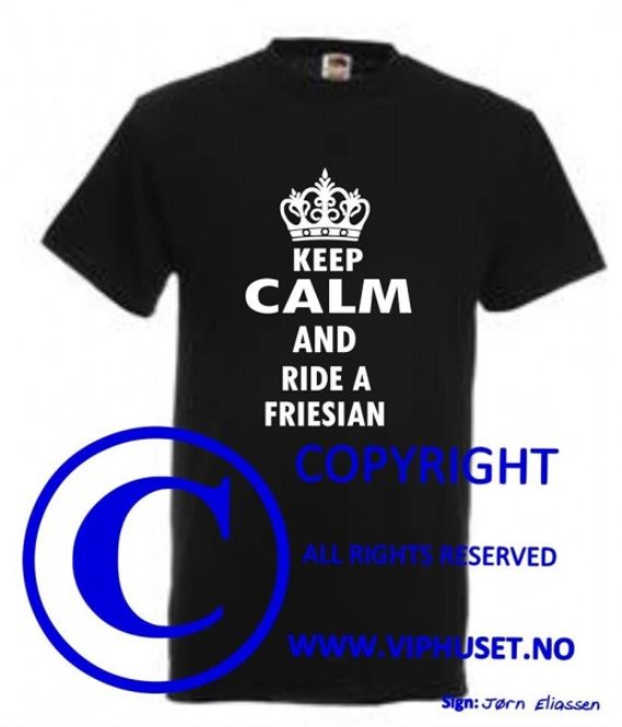 Hovedbilde Keep calm and ride a friesian