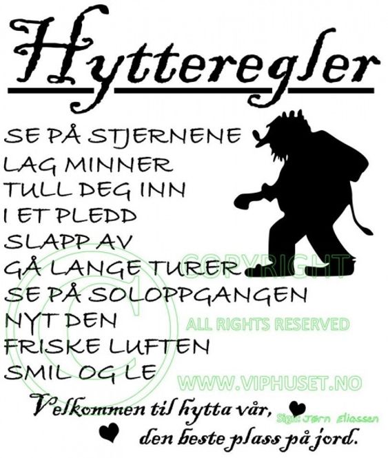 Hovedbilde Hytteregler Troll