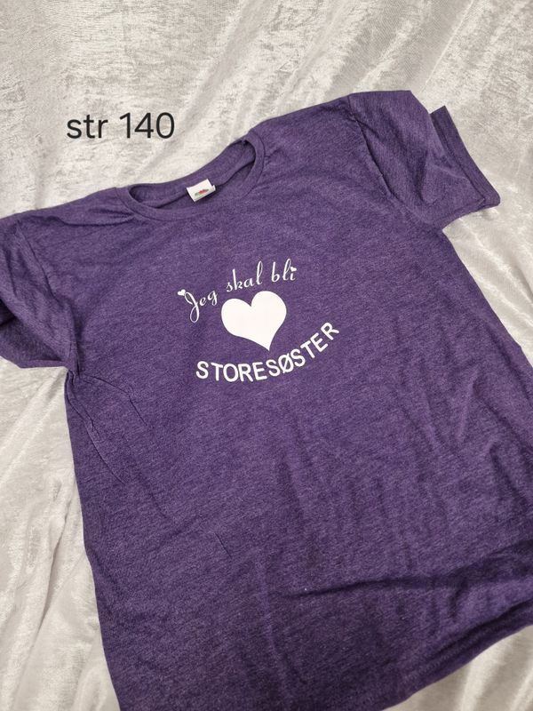 Jeg skal bli storesøster lilla str 140