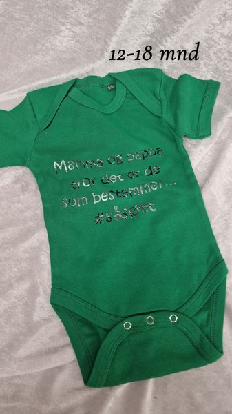 Mamma og pappa grønn 12-18 mnd