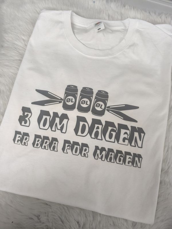 3 om dagen er bra for magen