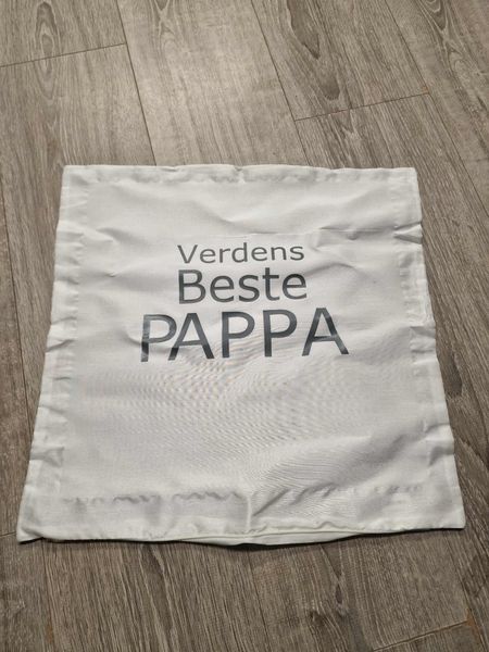 putetrekk verdens beste med valgfritt navn 45 x 45 cm