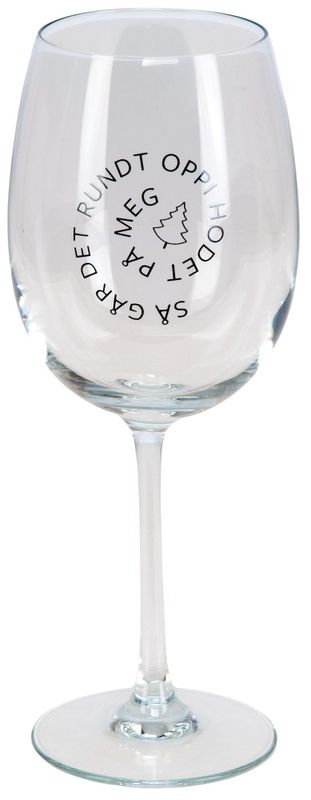 Vinglass Så går det rundt oppi... h:23cm