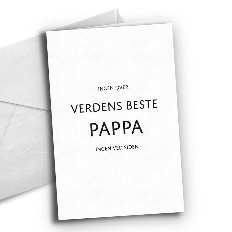Kort - Verdens beste pappa
